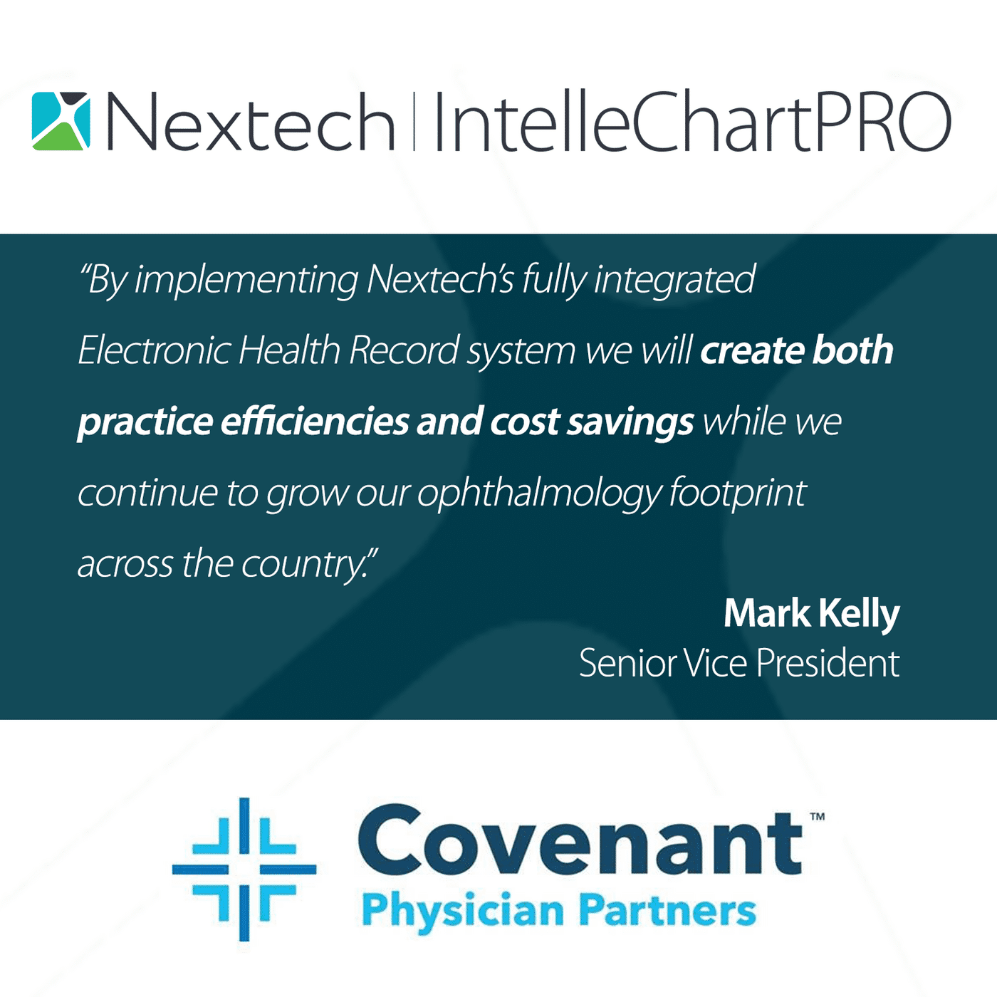 Covenant Physician Partners Selects Nextech's Ophthalmology EHR and ASC